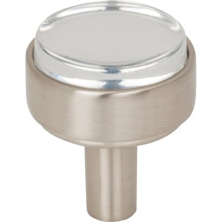 Jeffrey Alexander 1-1/8" Diameter Satin Nickel Carmen Cabinet Knob 775SN